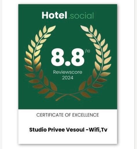 Studio Privee Vesoul -Wifi,Tv,Clim,Parking Gratuit Kültér fotó